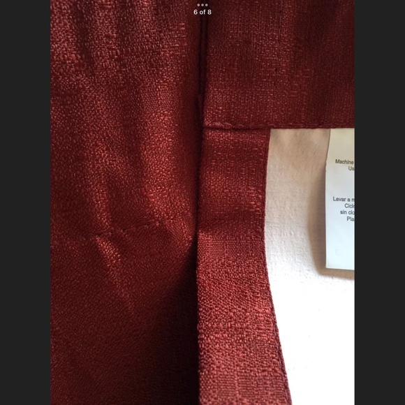 NWOT Set of 2 Ellery Homestyles Curtain Panels Burgundy Rod Pocket 41" X 84" - Picture 7 of 15